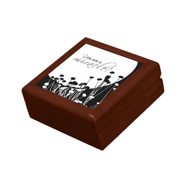 Recovery Miracle, Black and White Jewelry Box (Side)