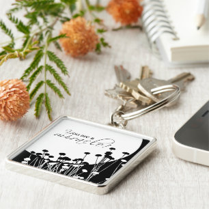 Recovery Miracle, Black and White Keychain