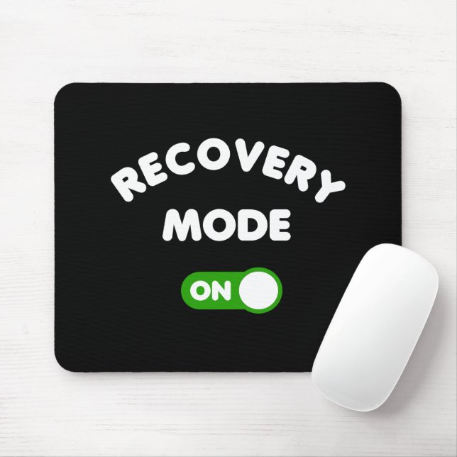 Recovery Mode Get Well Soon Funny Surgery Mouse Pa Pad (With Mouse)