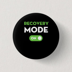 Recovery Mode On Get Well Gifts Funny Injury Button
