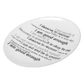 Recovery Plate Eating Disorders (Left Side)