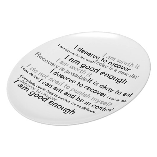 Recovery Plate Eating Disorders (Left Side)