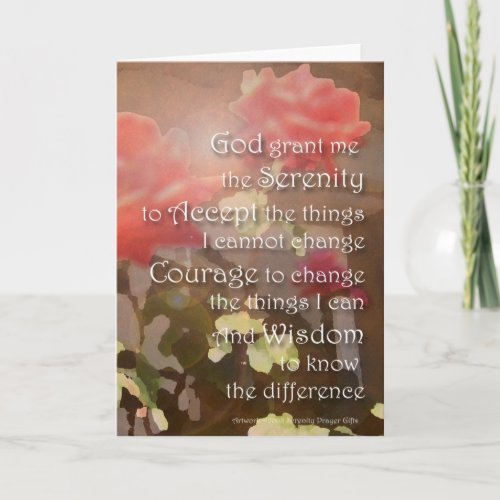 Recovery Roses Card