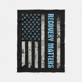 Recovery S - Sobriety Anniversary Sober Aa Na Fleece Blanket