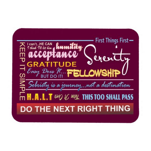 recovery slogans 20 magnet