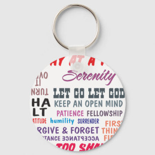 recovery slogans keychain