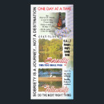 recovery slogans rack card<br><div class="desc">Slogans are an incredible tool in 12 step recovery. This product helps to remind us on a daily basis to just breath... one day at a time... </div>