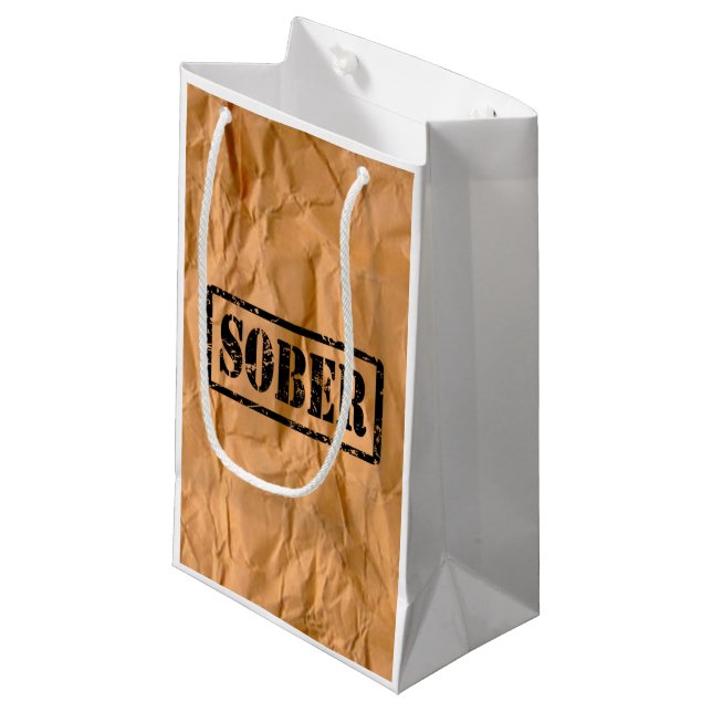 Recovery Sobriety Sober Gift Bag (Front Angled)