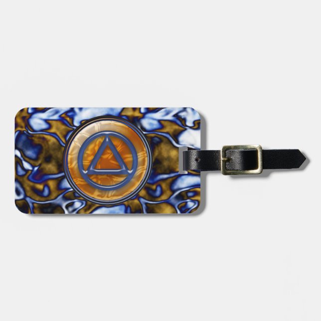 Recovery Sobriety Sober Luggage Tag (Front Horizontal)