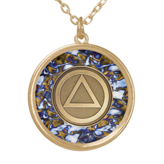 Recovery Sobriety Sober Necklace Pendant (Front)