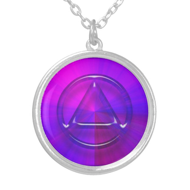 Recovery Sobriety Sober Necklace Pendant (Front)