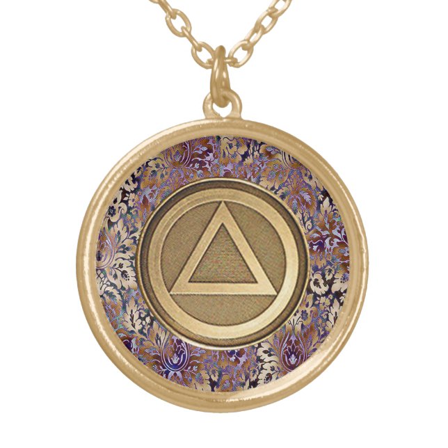 Recovery Sobriety Sober Necklace Pendant (Front)