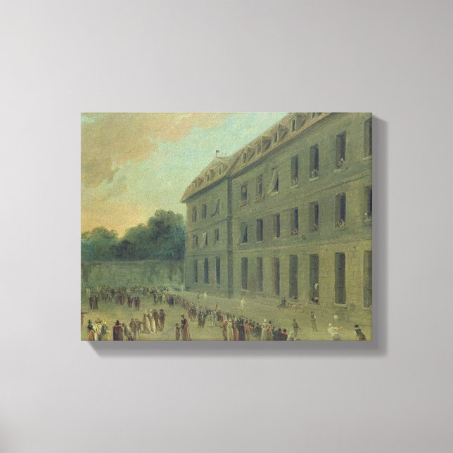 Recreation at the Saint-Lazare Prison Canvas Print (Front)