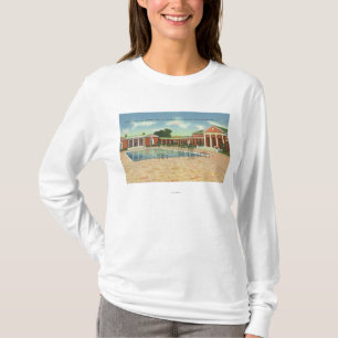 Recreation Bldg Interior Court and Pool View T-Shirt