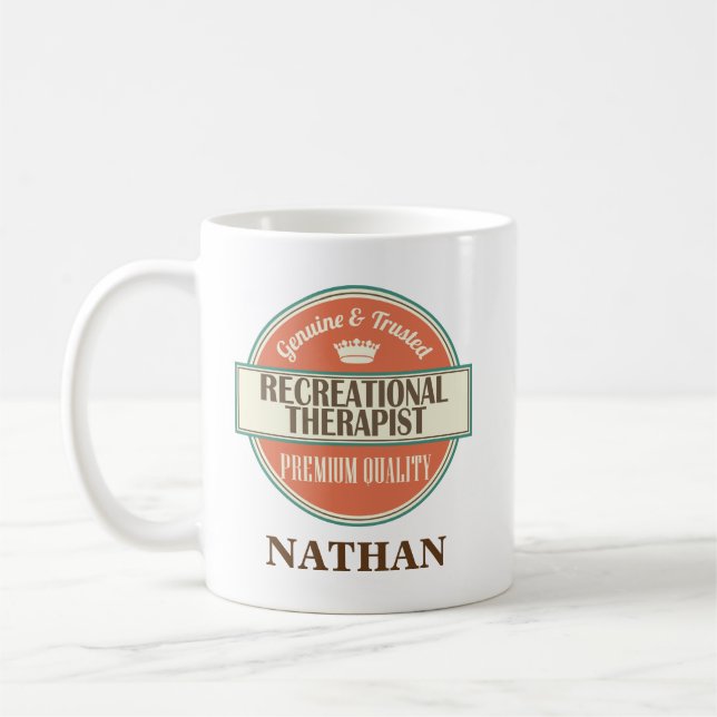 Recreational Therapist Personalized Mug Gift (Left)