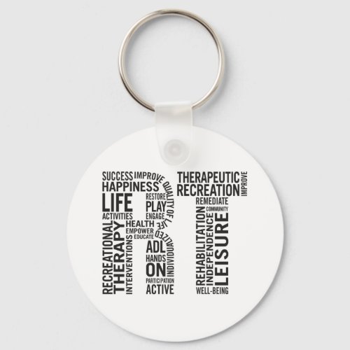 Recreational Therapy RT Keychain