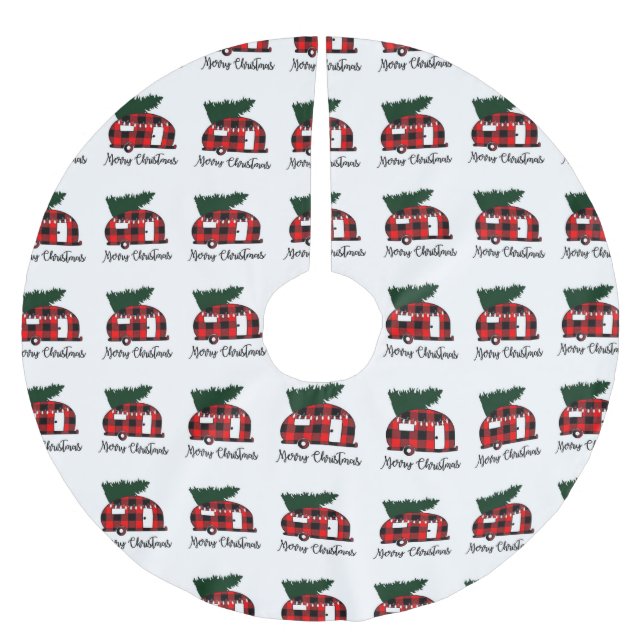 **RECREATIONAL VEHICAL** BRUSHED POLYESTER TREE SKIRT (Front)