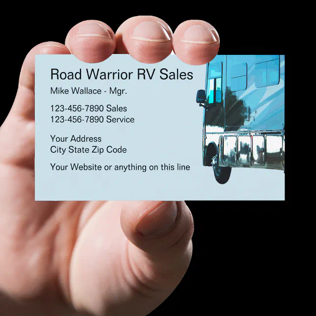 Recreational Vehicles Business Card Zazzle