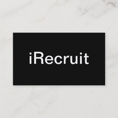 Recruiter Business Card
