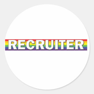 Recruiter Classic Round Sticker