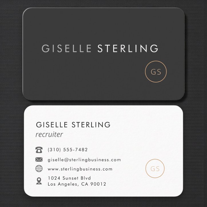 Recruiter Hr Consultant Professional Business Card