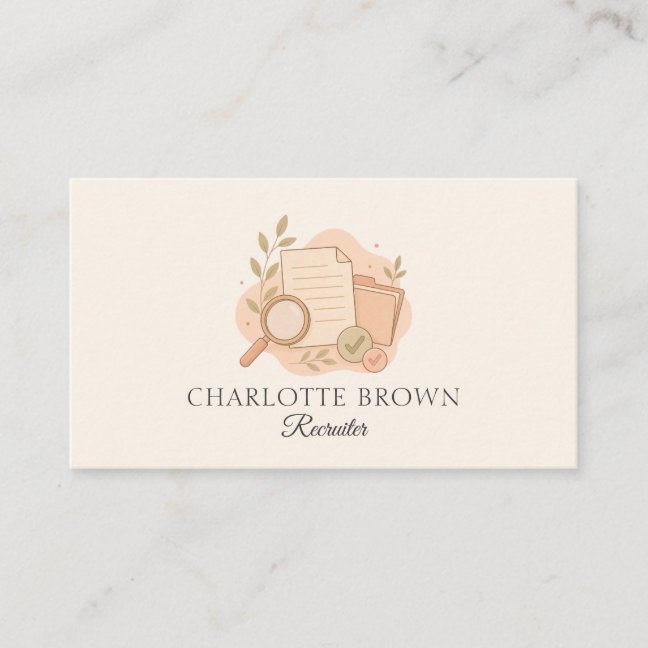Recruiter Human Resources Hiring Talent Business Card