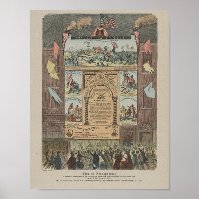 recruiting colored regiments in Philadelphia Poster (Front)