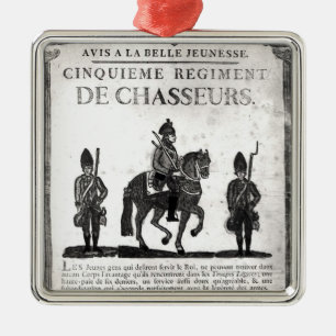 Recruitment poster for the Fifth Regiment Metal Ornament