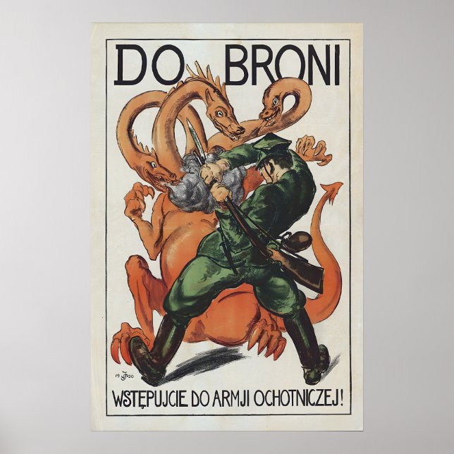 Recruitment Poster Polish-Soviet war To the arms! (Front)