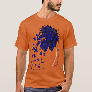 Rectal Awareness sunflower nobody fights alone T-Shirt