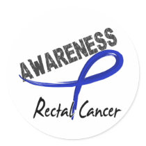 Rectal Cancer Awareness 3 Classic Round Sticker