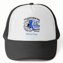Rectal Cancer Awareness Ribbon Support Gifts Trucker Hat