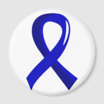 Rectal Cancer Blue Ribbon 3 Magnet