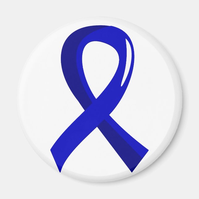 Rectal Cancer Blue Ribbon 3 Magnet (Front)