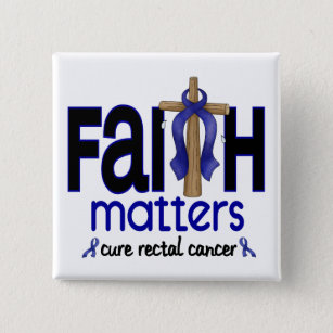 Rectal Cancer Faith Matters Cross 1 Button
