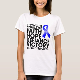 Rectal Cancer Hope Strength Victory T-Shirt