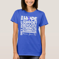 Rectal Cancer Hope Support Strength T-Shirt