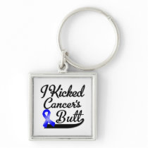 Rectal Cancer I Kicked Butt Keychain