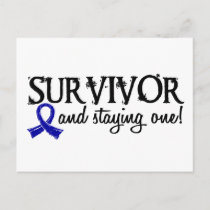 Rectal Cancer Survivor 18 Postcard