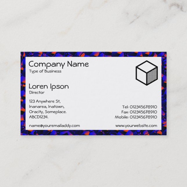 Rectangle - Abstract 080716(2) Business Card (Front)