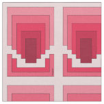 Rectangle Abstract in Red Fabric