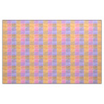 Rectangle Blends Orange Pink Purple Fabric