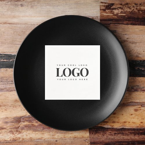 Rectangle Business Logo Company Event Minimalist Napkins