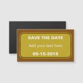 Rectangle Button gold + your backg. & ideas (Front/Back)
