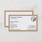 Rectangle - Cardboard Box Business Card (Front/Back)