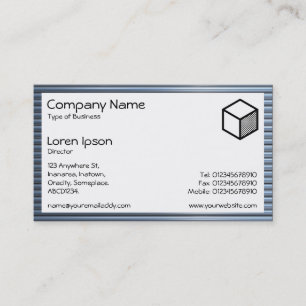 Rectangle - Chrome Tubes Business Card