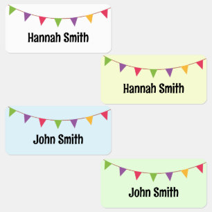 Rectangle Clothing Labels for the kids