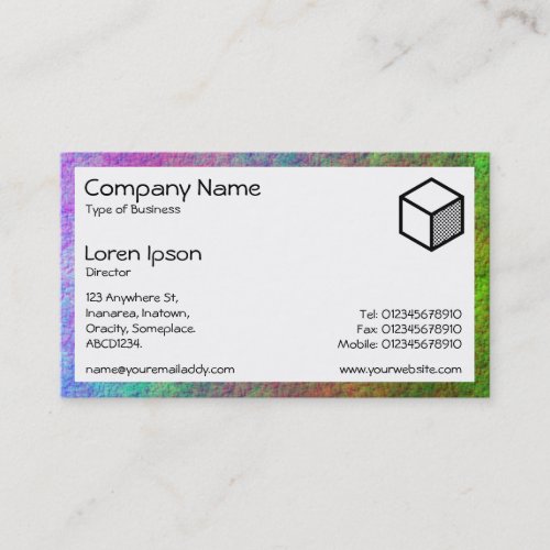 Rectangle _ Colorful Seabed Business Card
