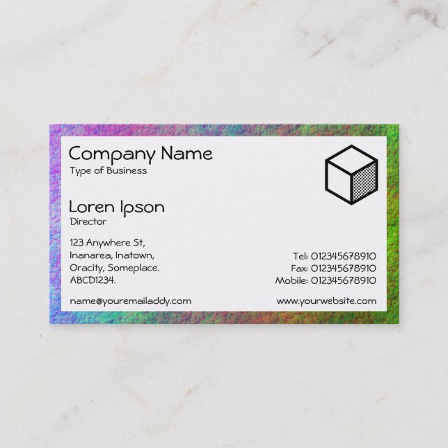Rectangle - Colorful Seabed Business Card (Front)