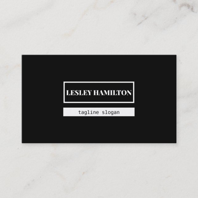 Rectangle Frame Business Card (Front)